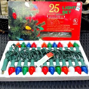 NEW Vintage Holiday Light Set in Box